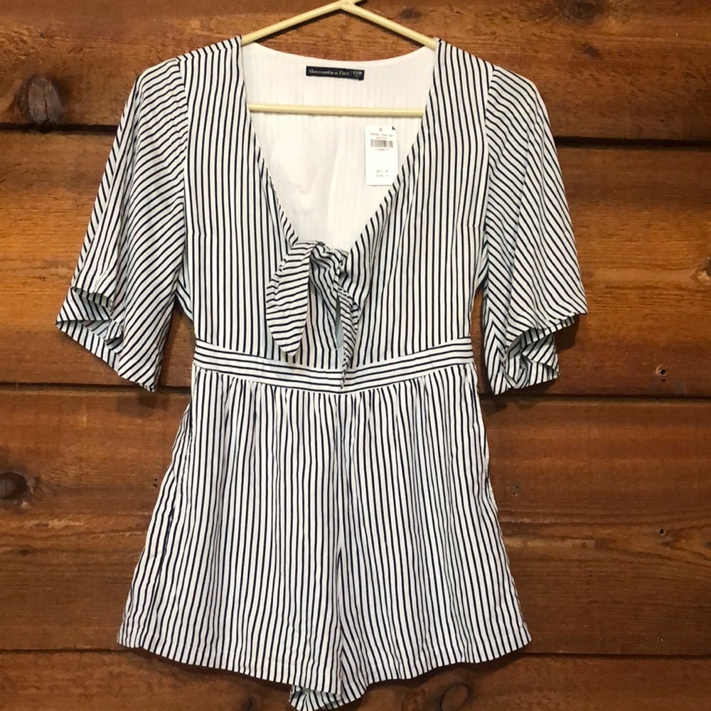 Abercrombie & Fitch Cream Romper